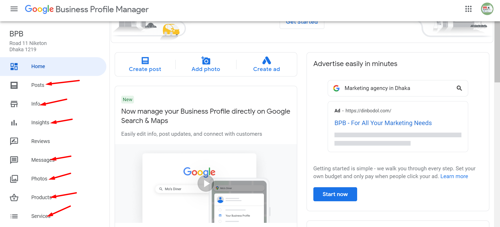 Google business profile 20th step