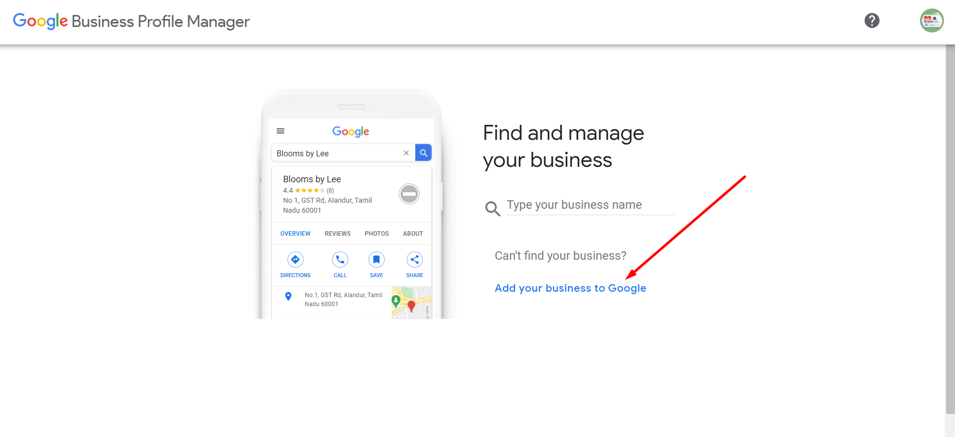Google business profile 3rd step
