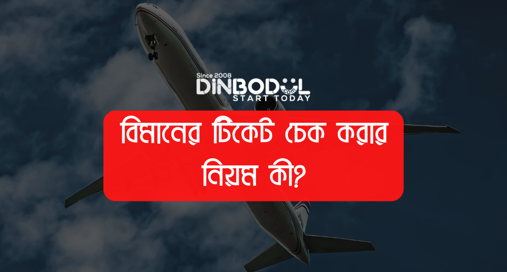 বিমানের টিকেট চেক করার নিয়ম কী